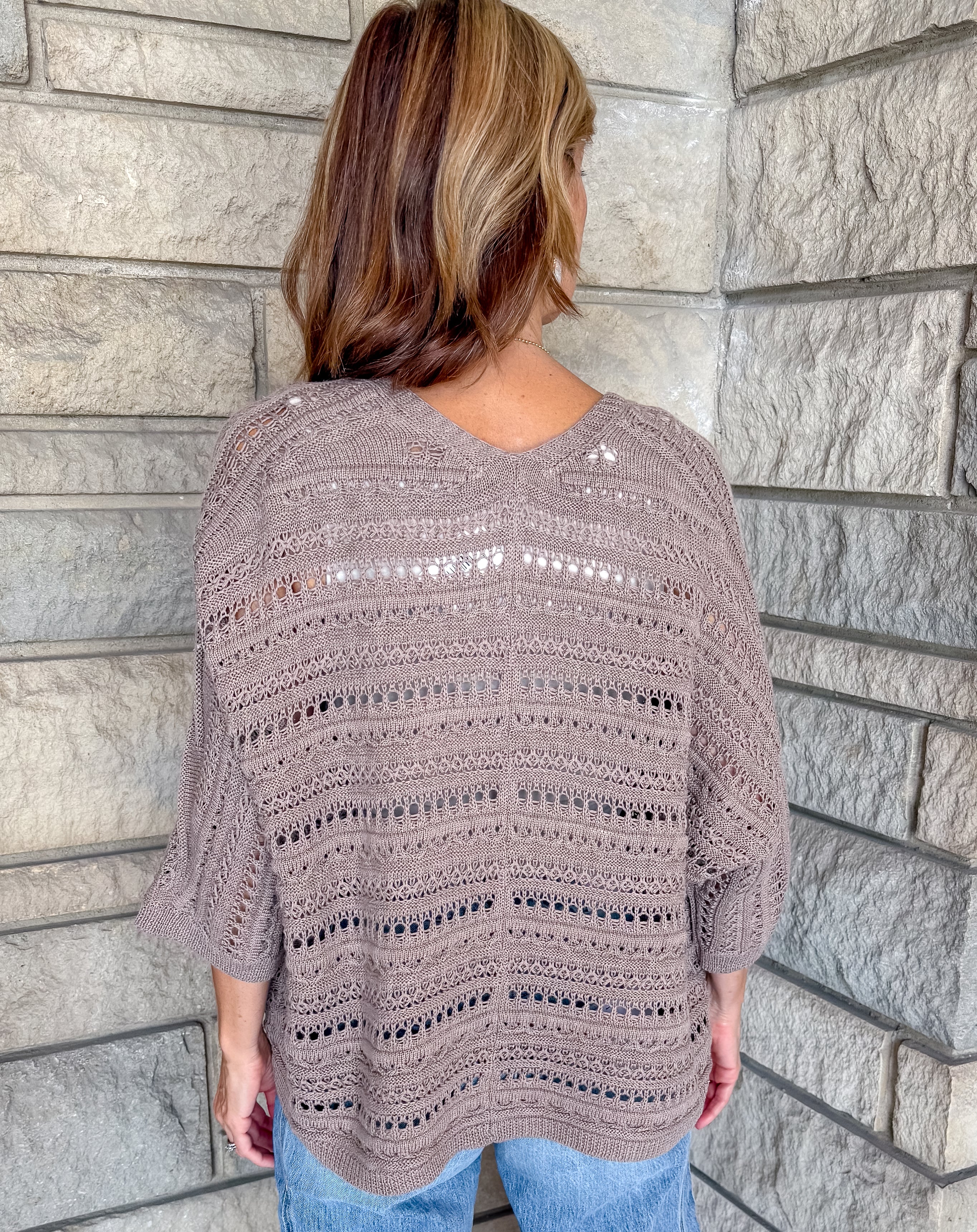 Mirella Open Front Crochet Cardigan