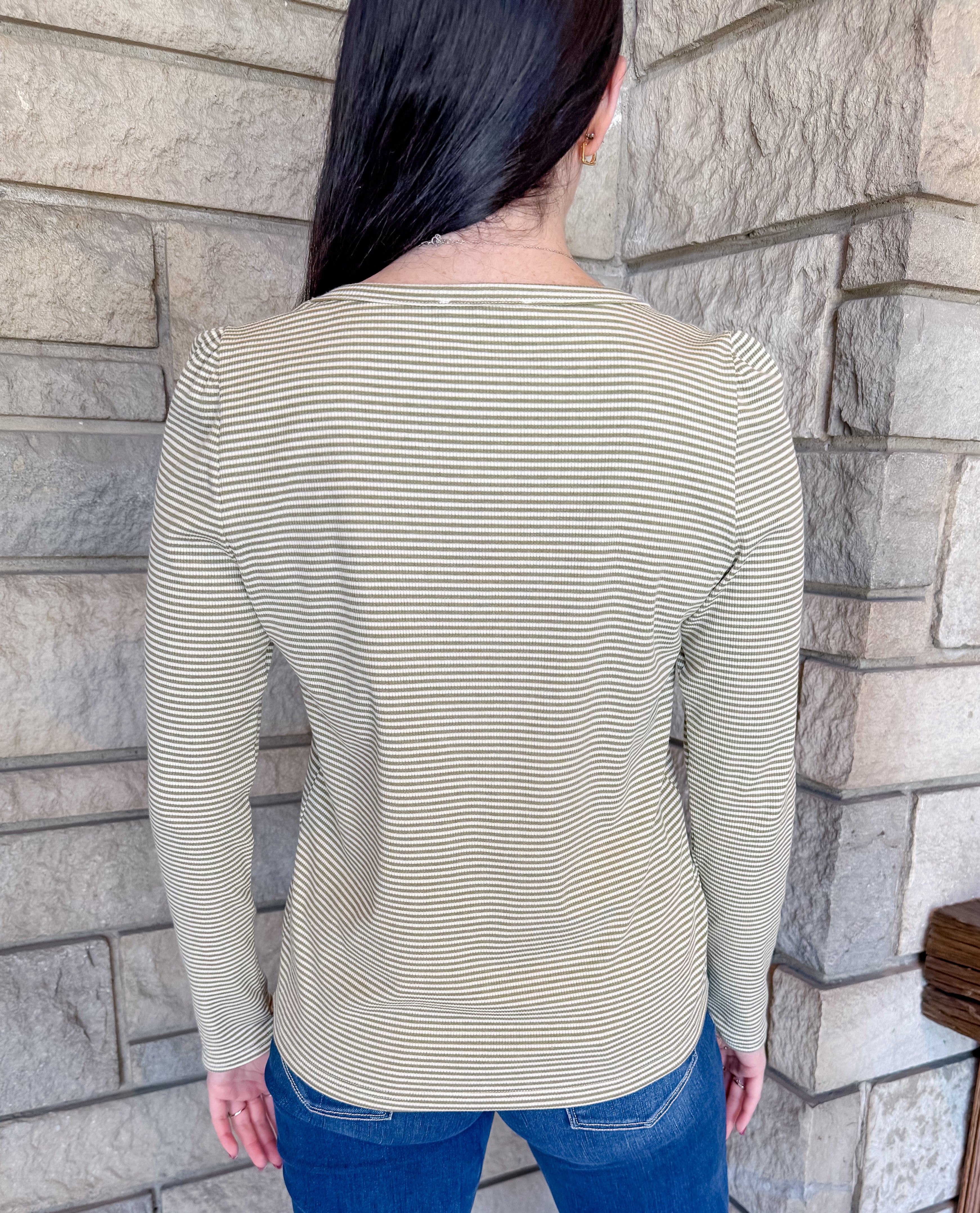 Wynn Striped Henley Top