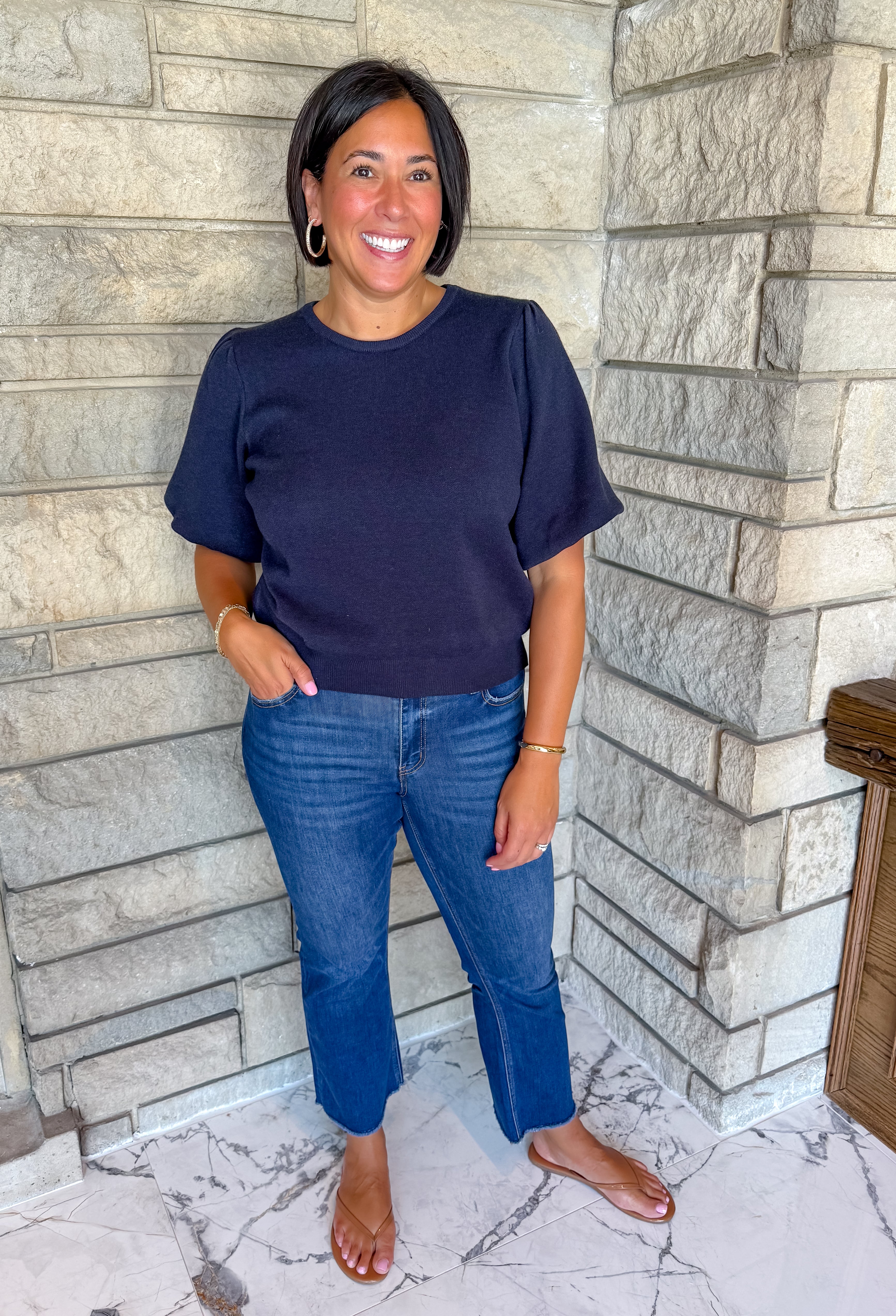 Lola Bubble Sleeve Sweater