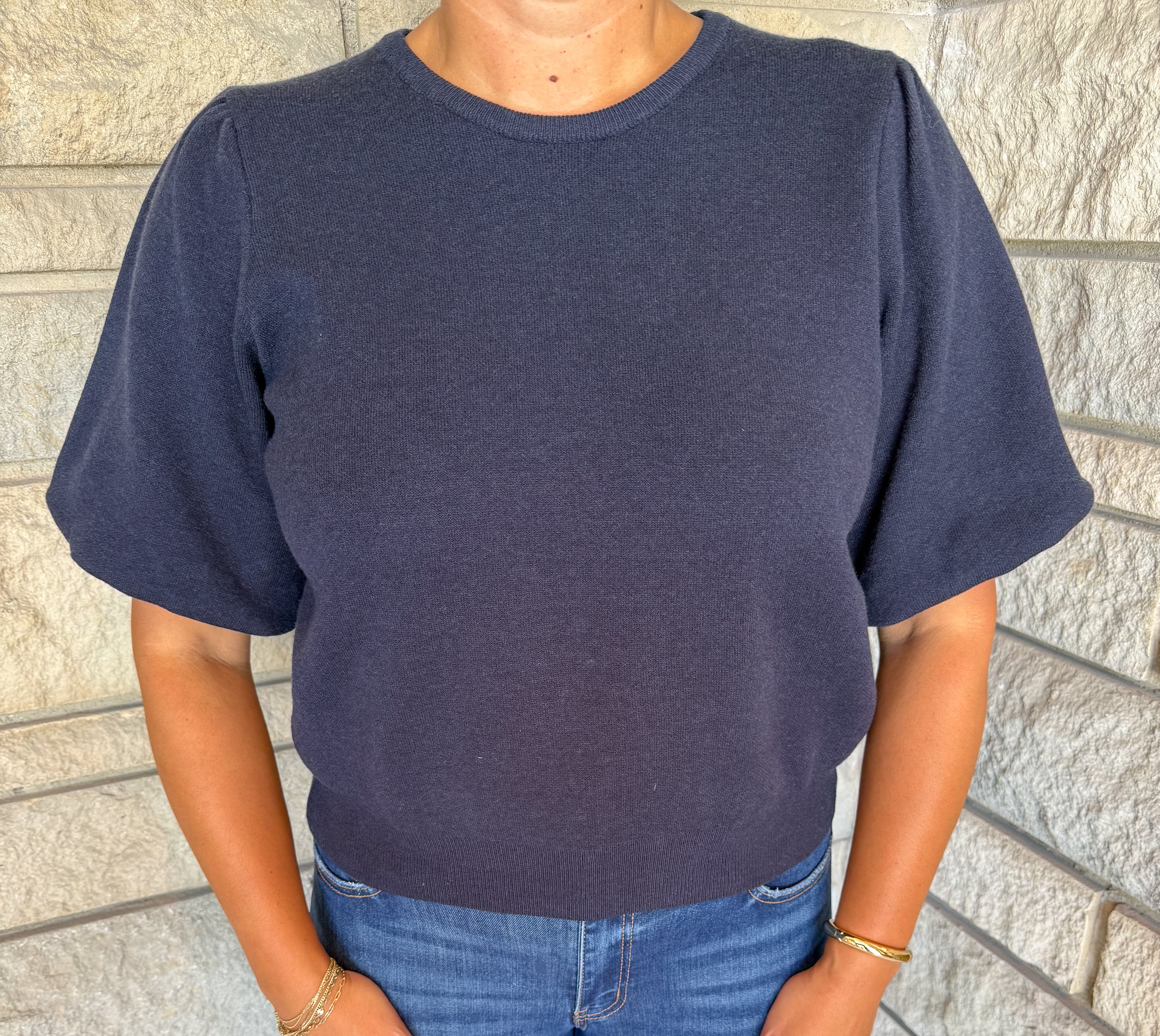Lola Bubble Sleeve Sweater