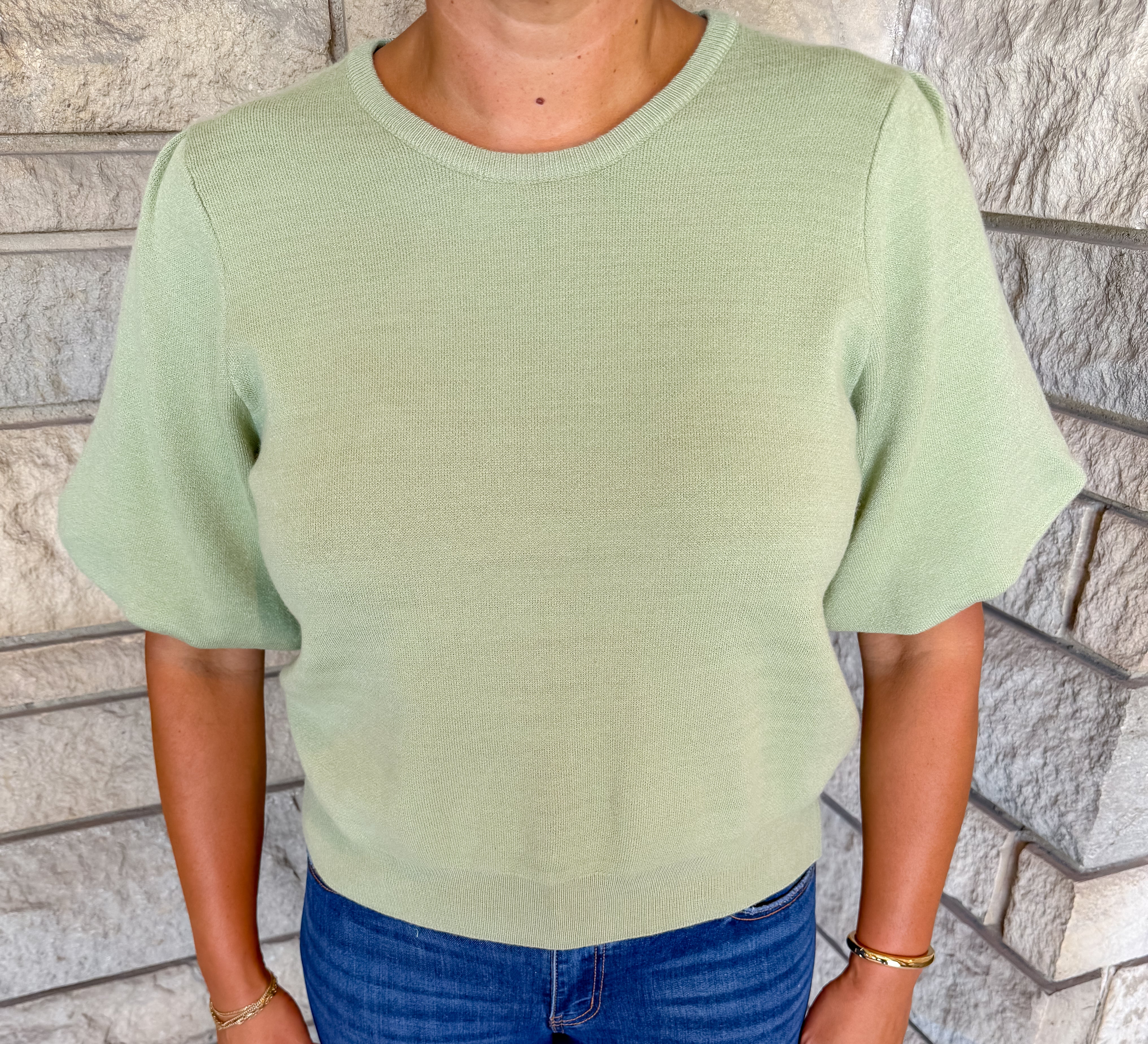 Lola Bubble Sleeve Sweater