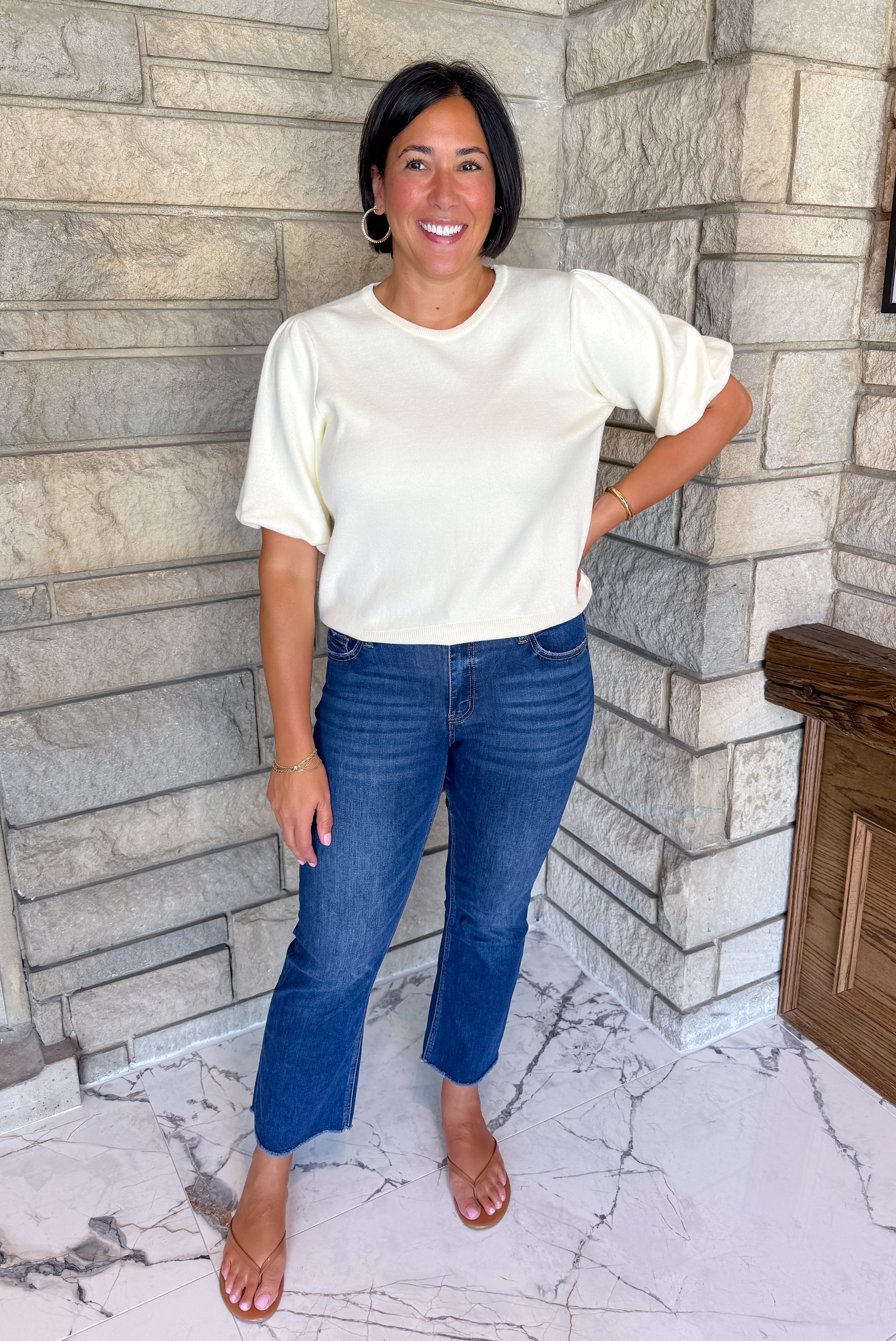 Lola Bubble Sleeve Sweater