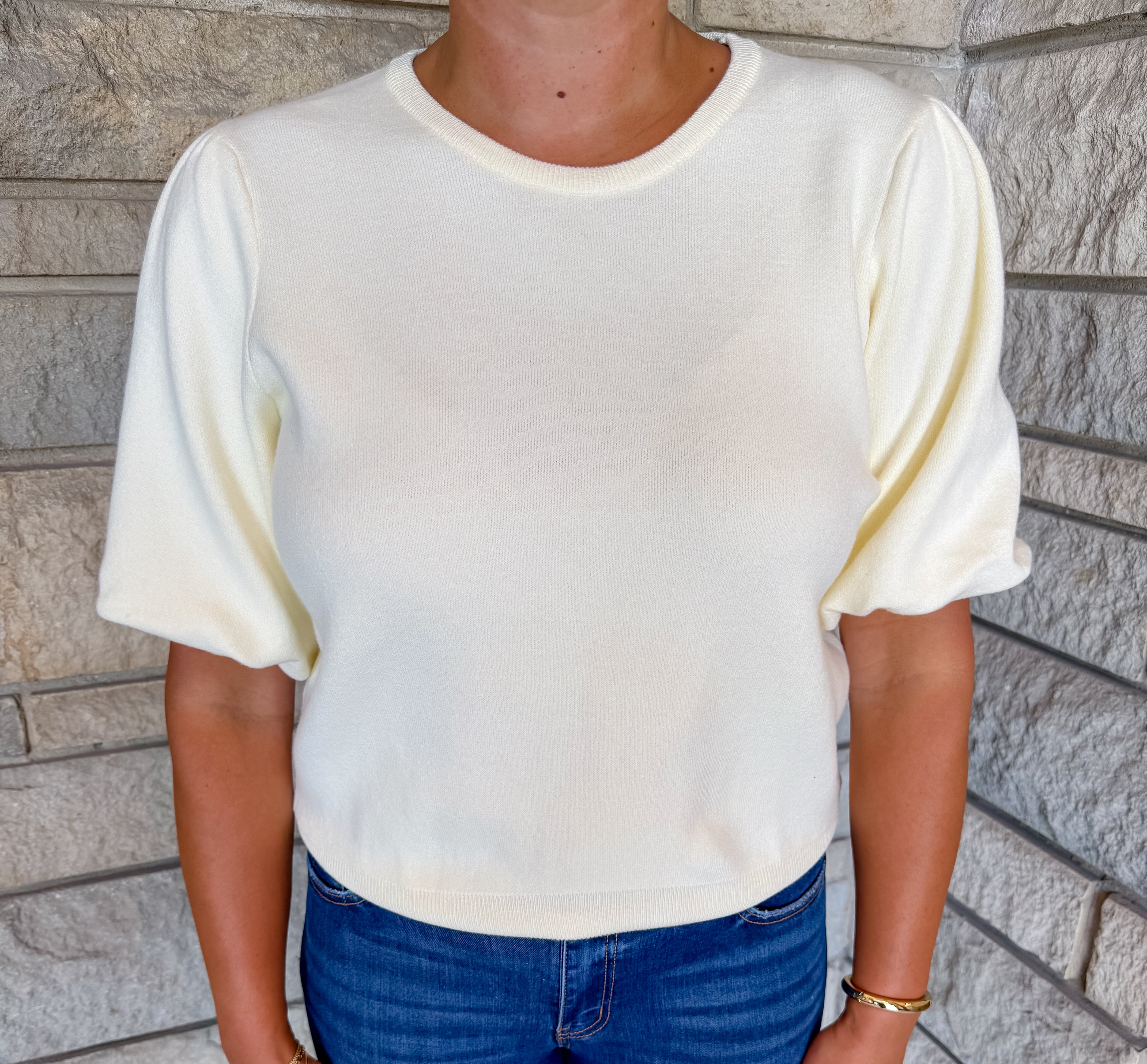 Lola Bubble Sleeve Sweater