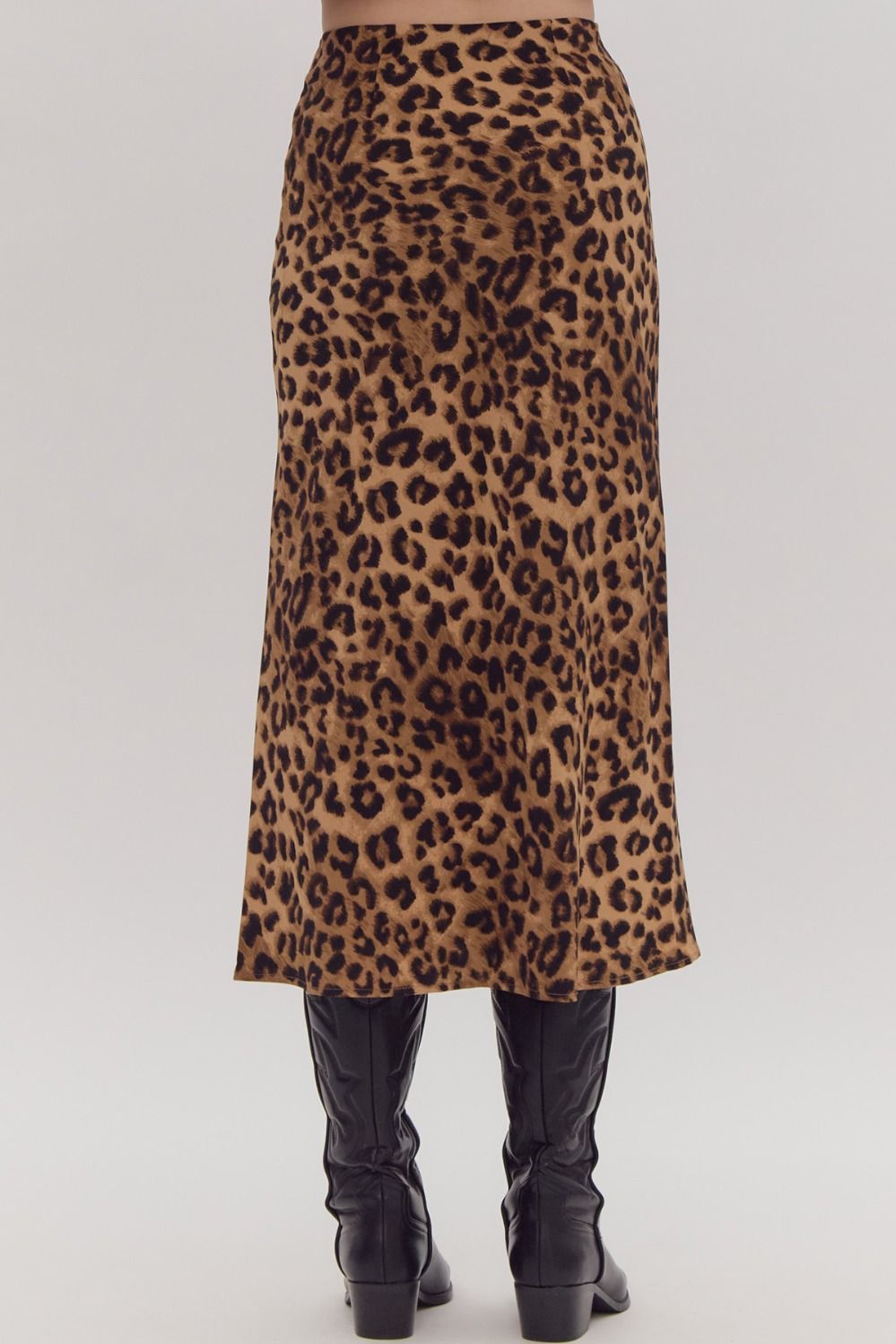 Ida Leopard Midi Skirt