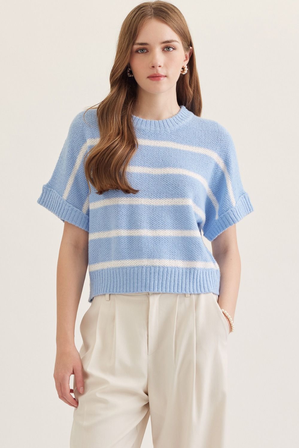 Ina Soft Striped Knit Top