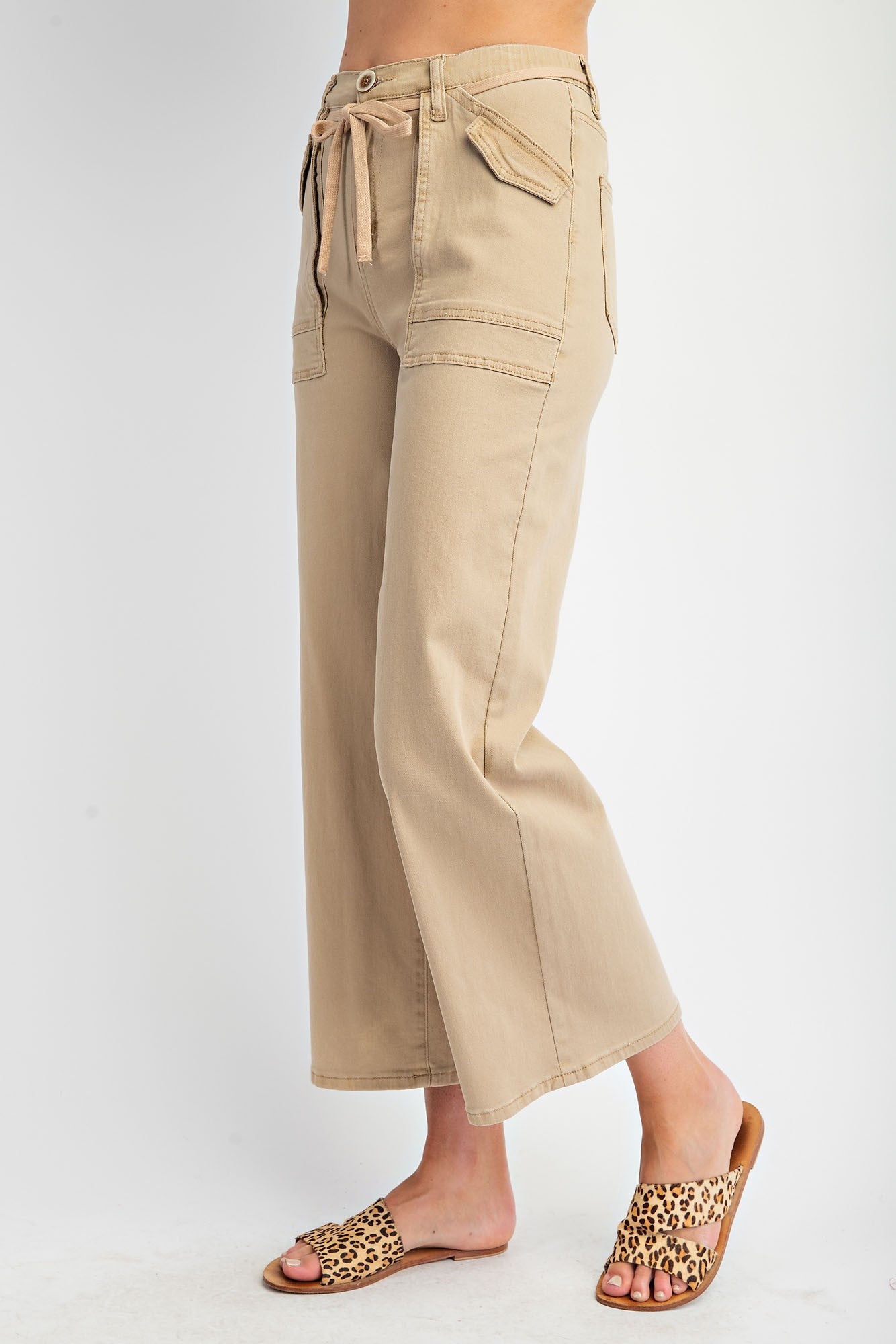 Jaycie Tie-Belt Utility Pants