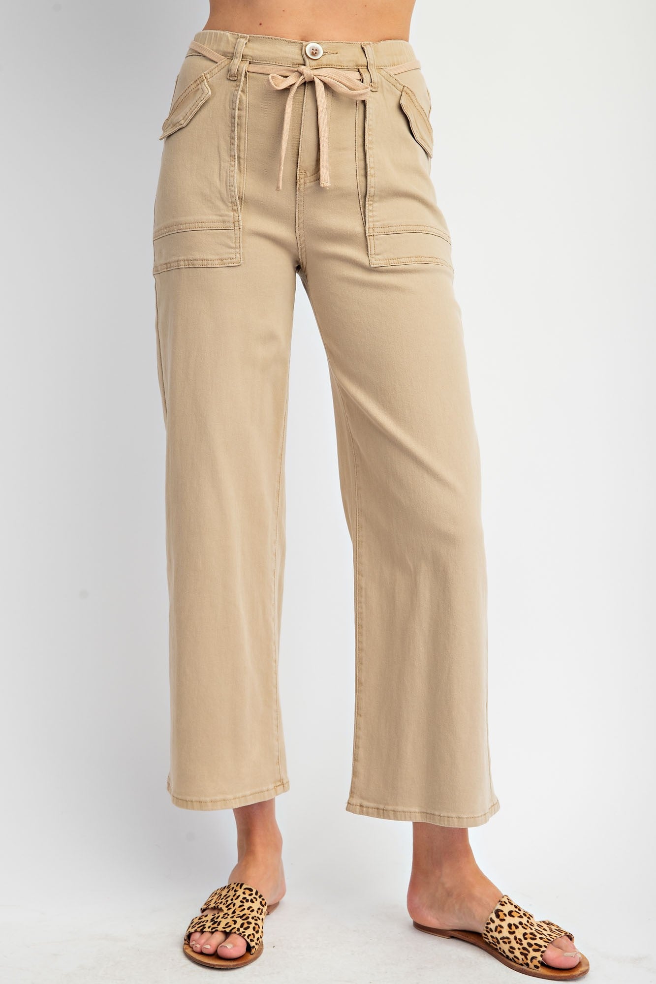 Jaycie Tie-Belt Utility Pants