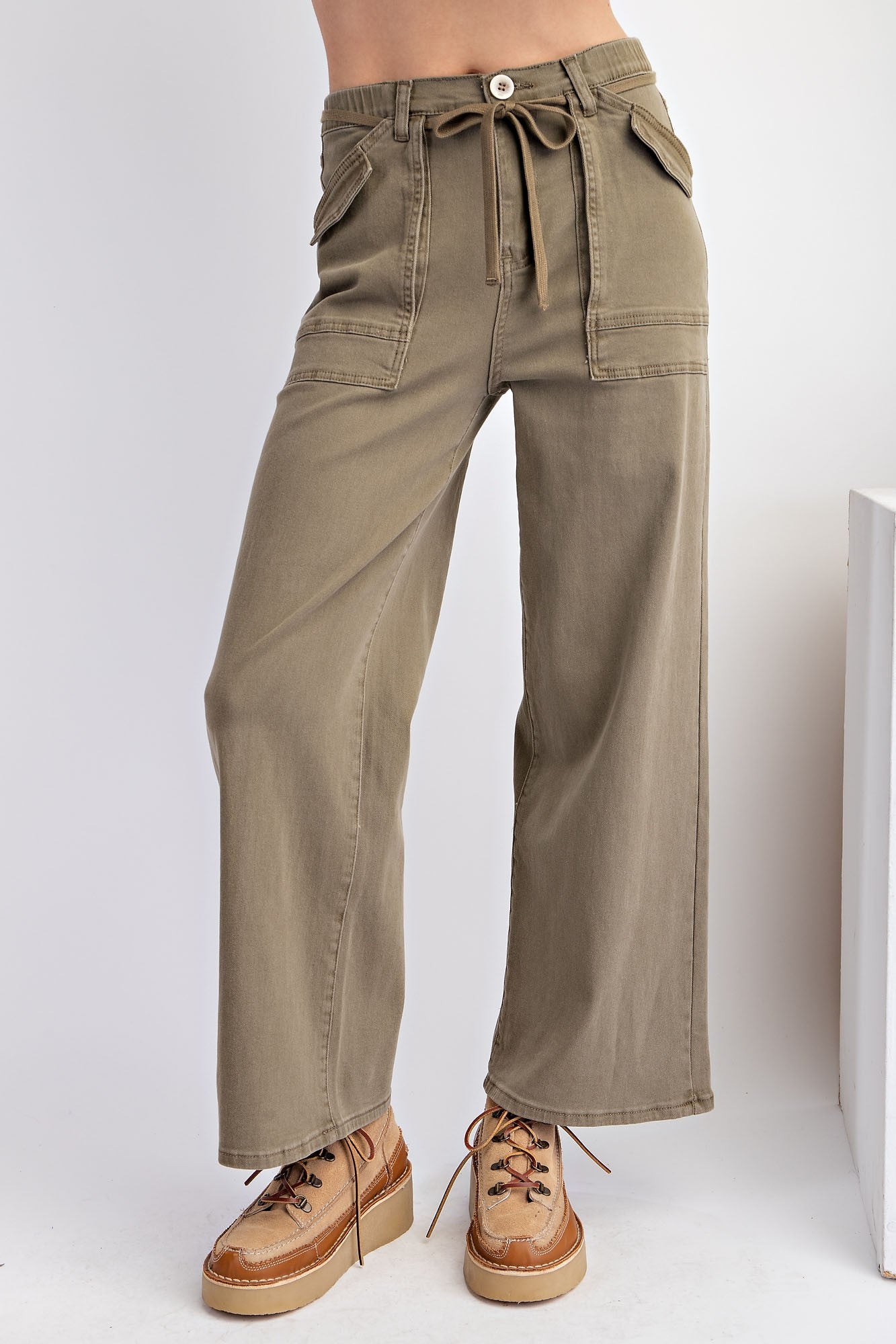 Jaycie Tie-Belt Utility Pants