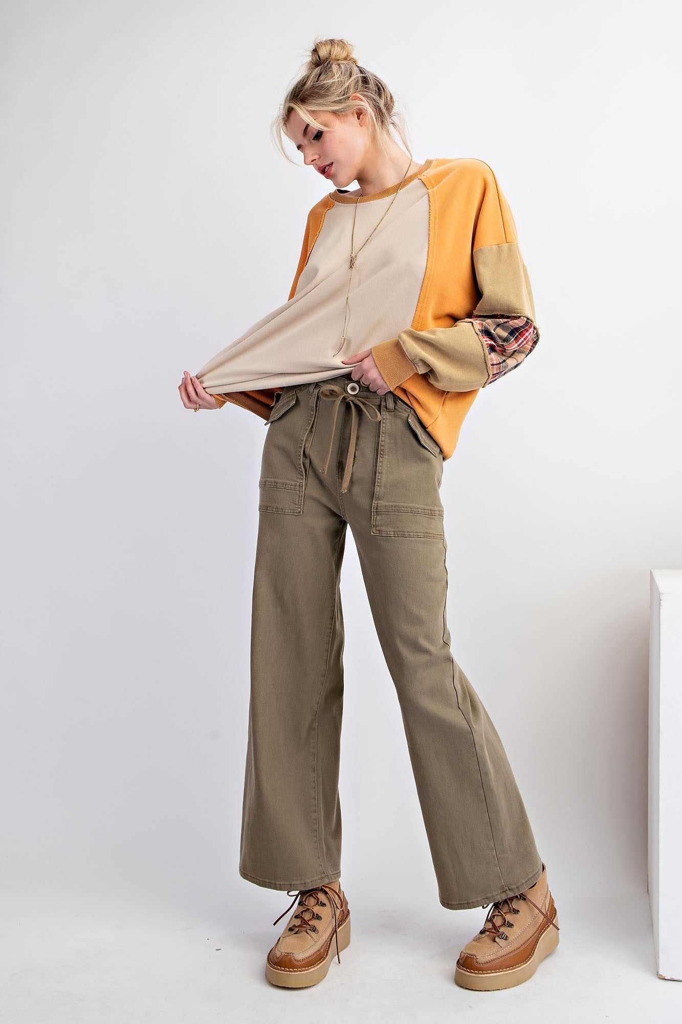 Jaycie Tie-Belt Utility Pants