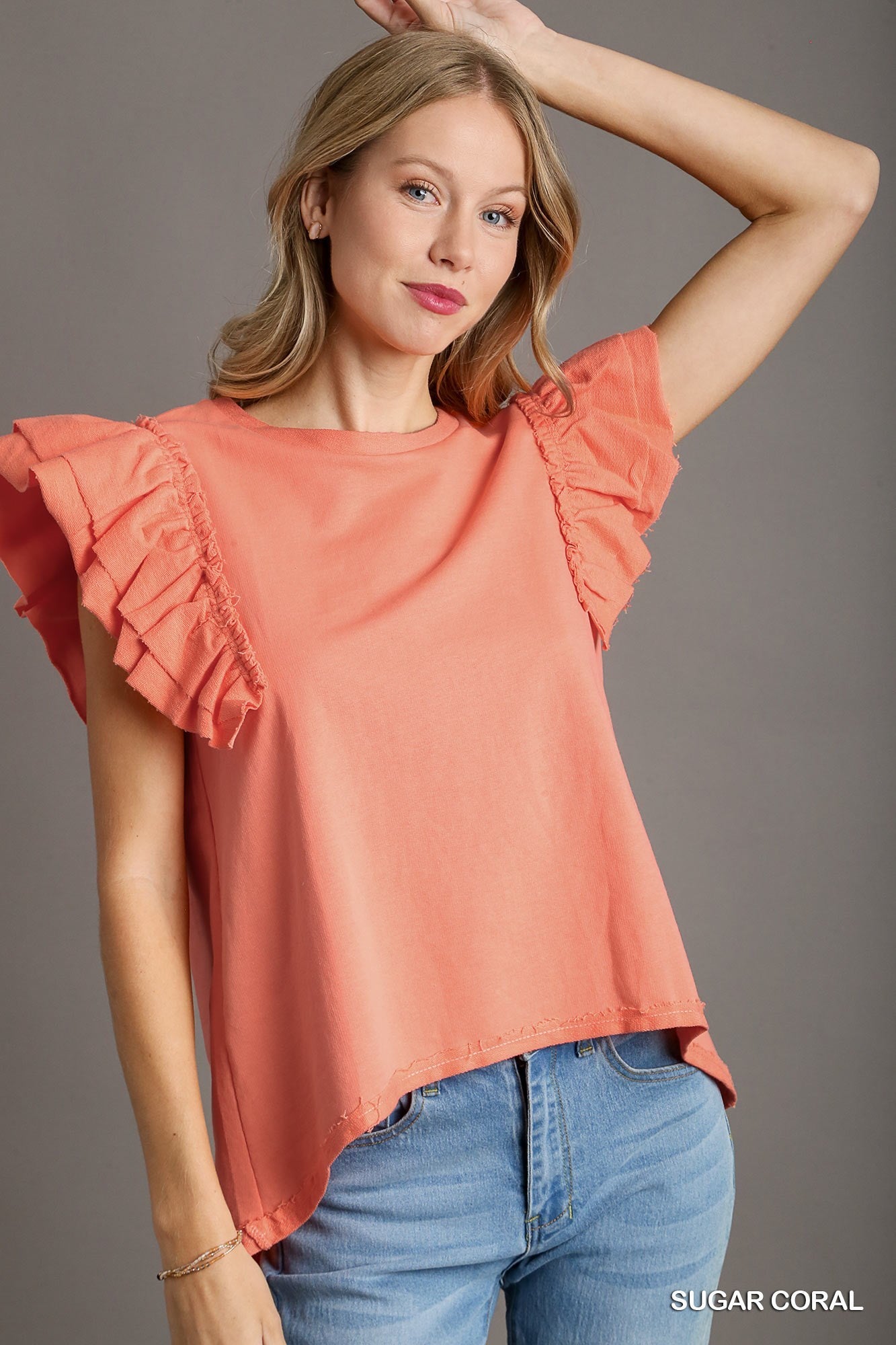 Mindy Terry Ruffle Top