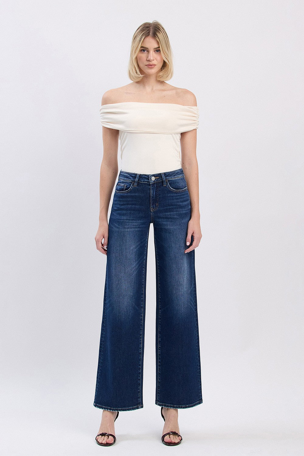 Kaira High Rise Wide Leg Jeans