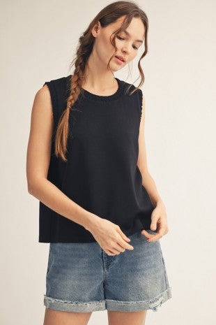 Karen Smocked Edge Tank