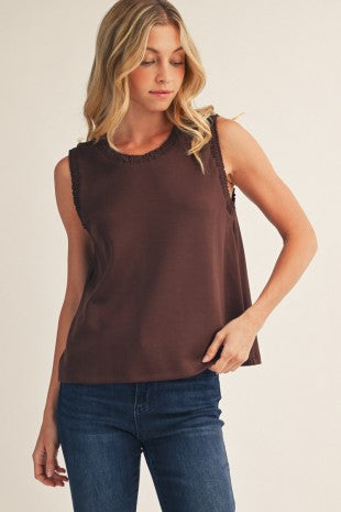 Karen Smocked Edge Tank