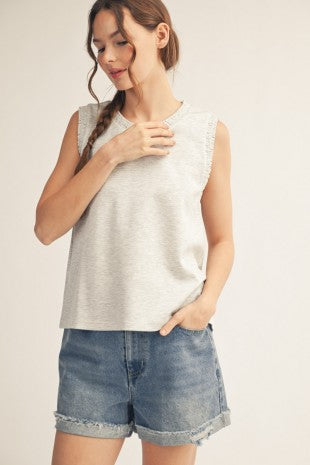 Karen Smocked Edge Tank