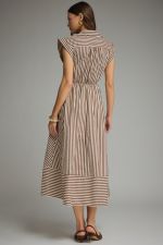 Moira Striped Cap Sleeve Tie Dress