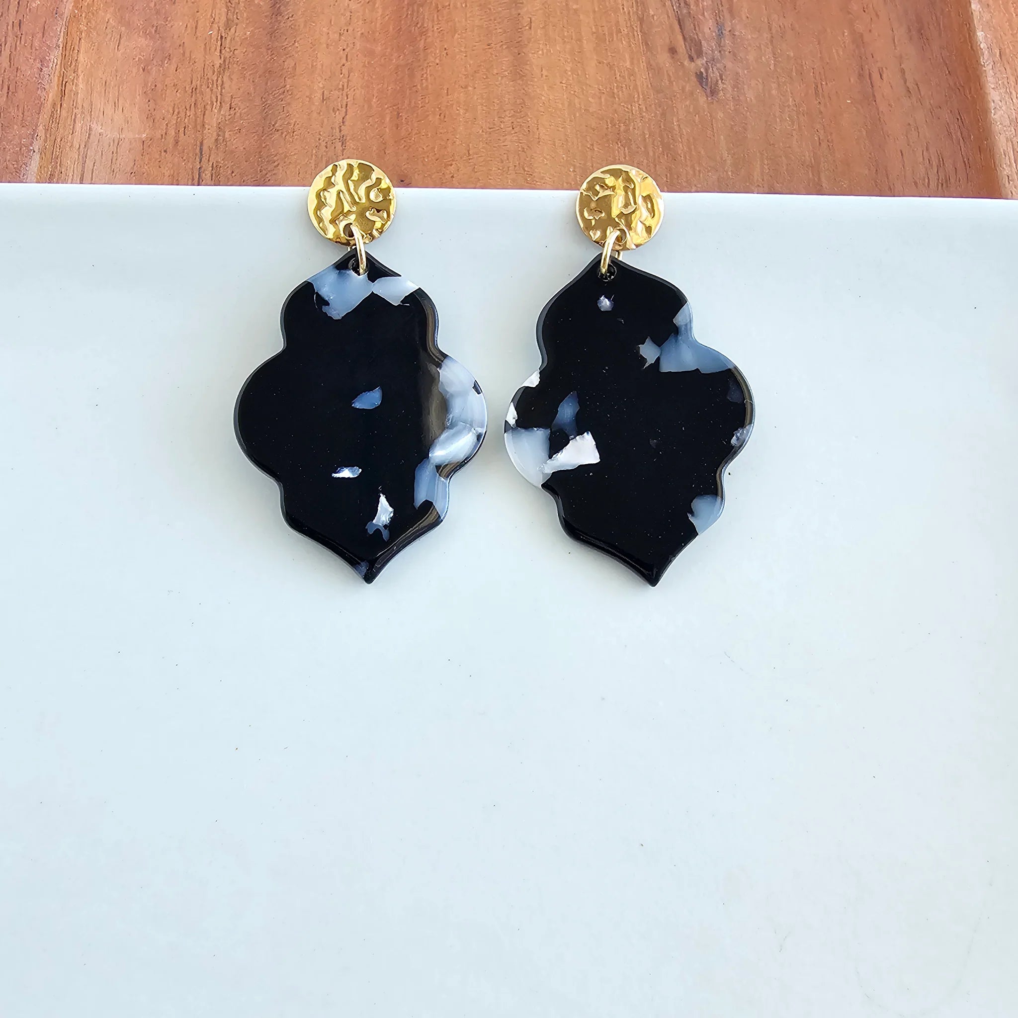 Natalia Earrings Black