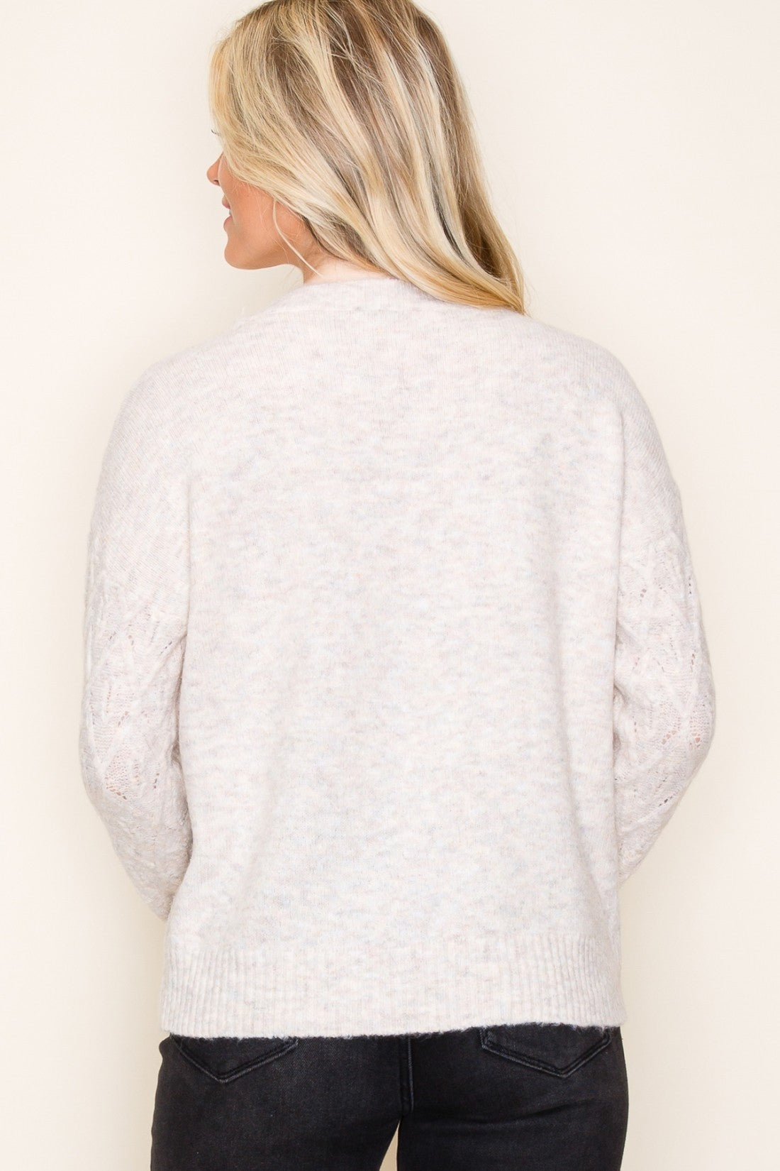 Nori Textured Pointelle Sweater