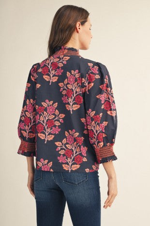 Octavia Floral Smocked Top