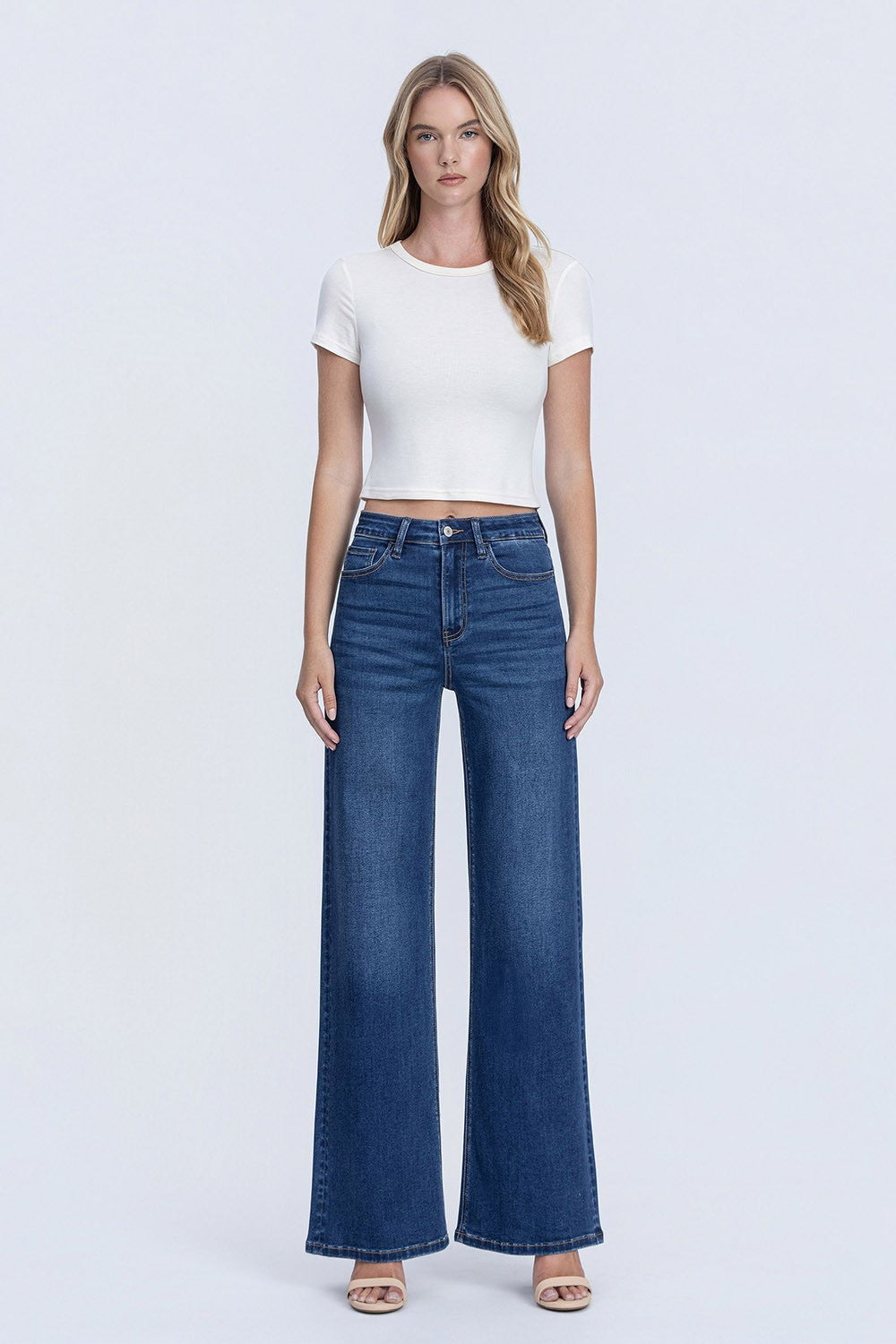 Olivia Soft H. Rise Wide Jeans