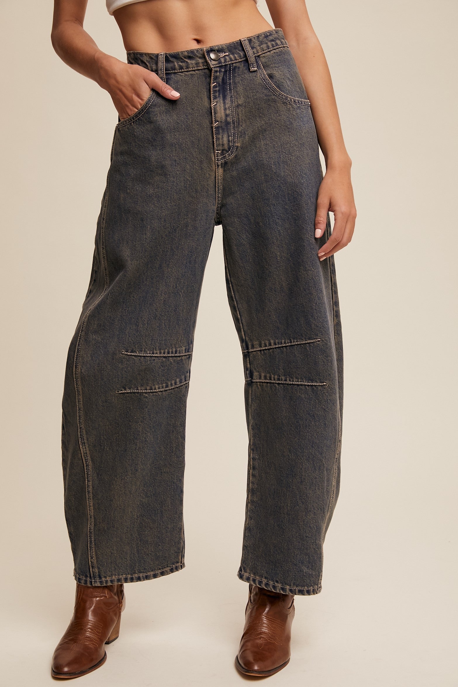 Reagan Baggy Barrel Jeans