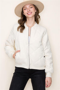 Ridley Quilted Bomber Jacket