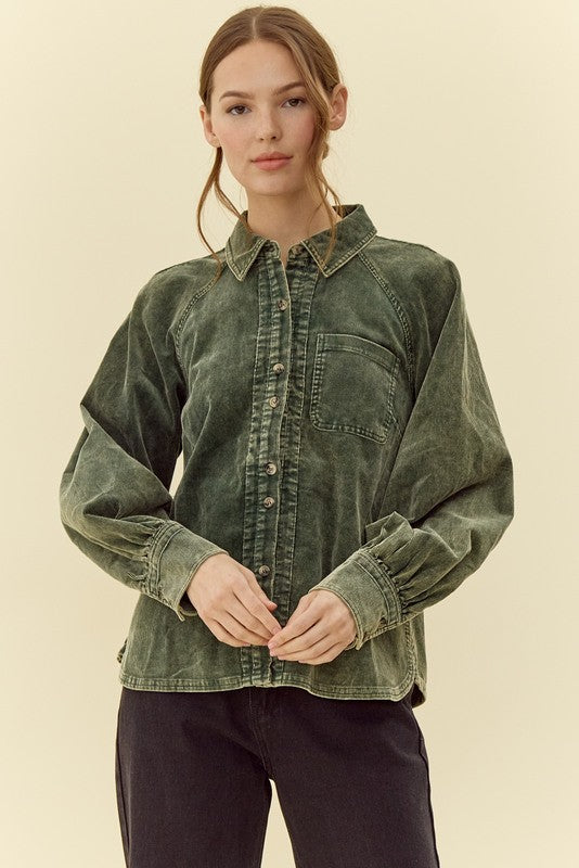 Robin Corduroy Button Shirt