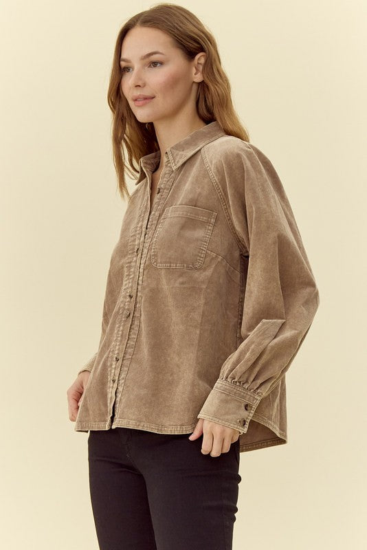 Robin Corduroy Button Shirt