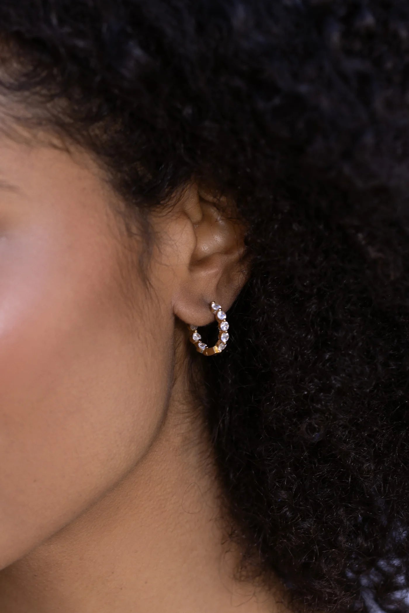 Shea CZ Hoop Earrings