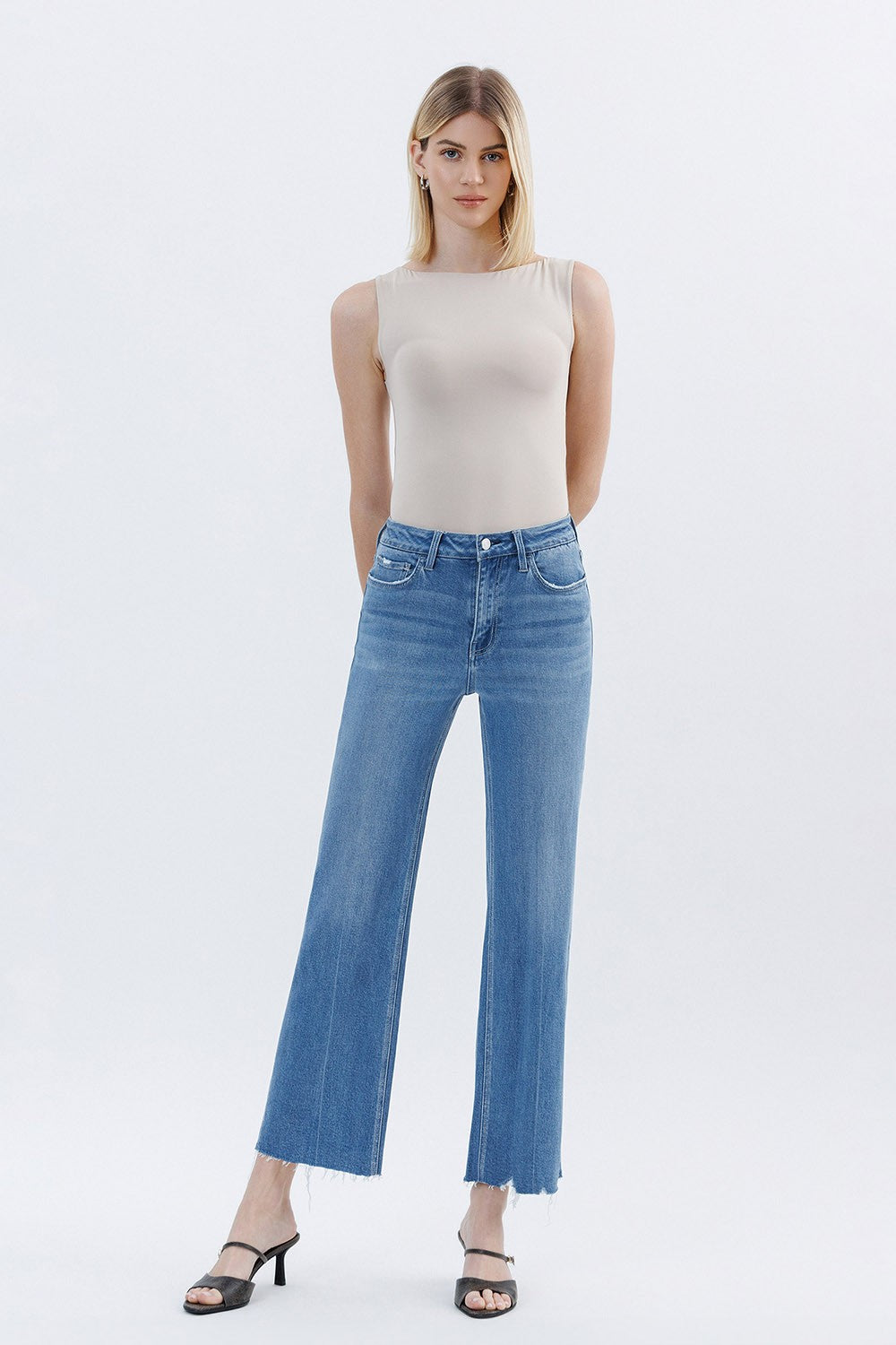 Sofia Slim Wide Ankle Jeans