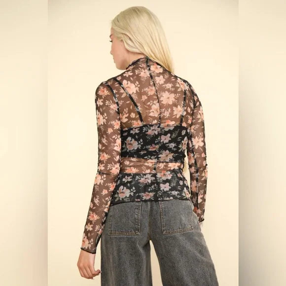 Sonny Sheer Floral Top