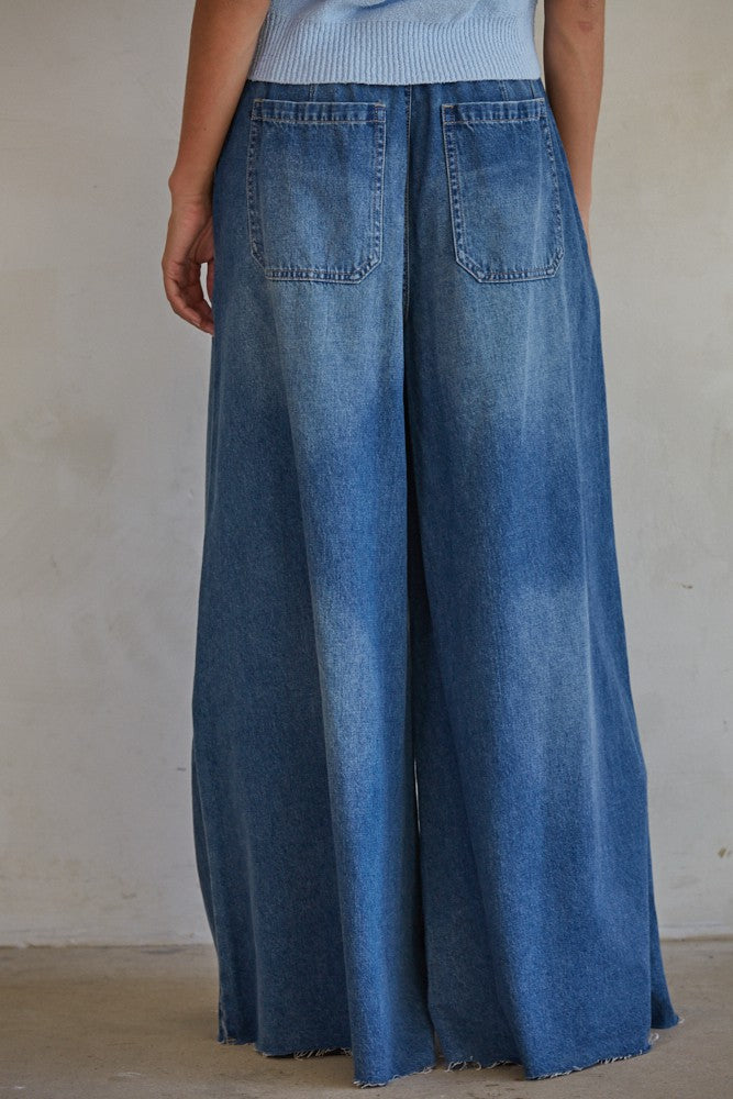 Tess Super Wide Drawstring Jeans