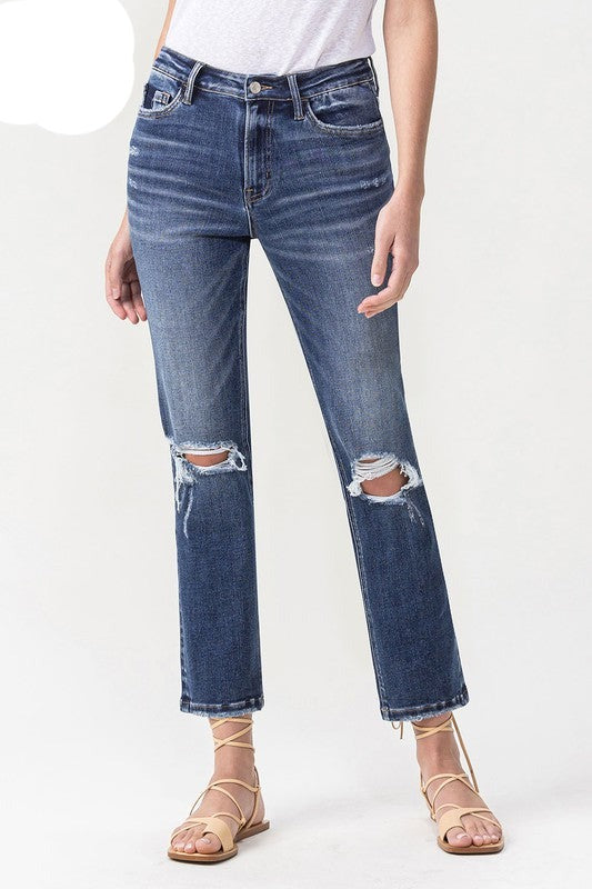 Tricia Straight Distressed Jeans