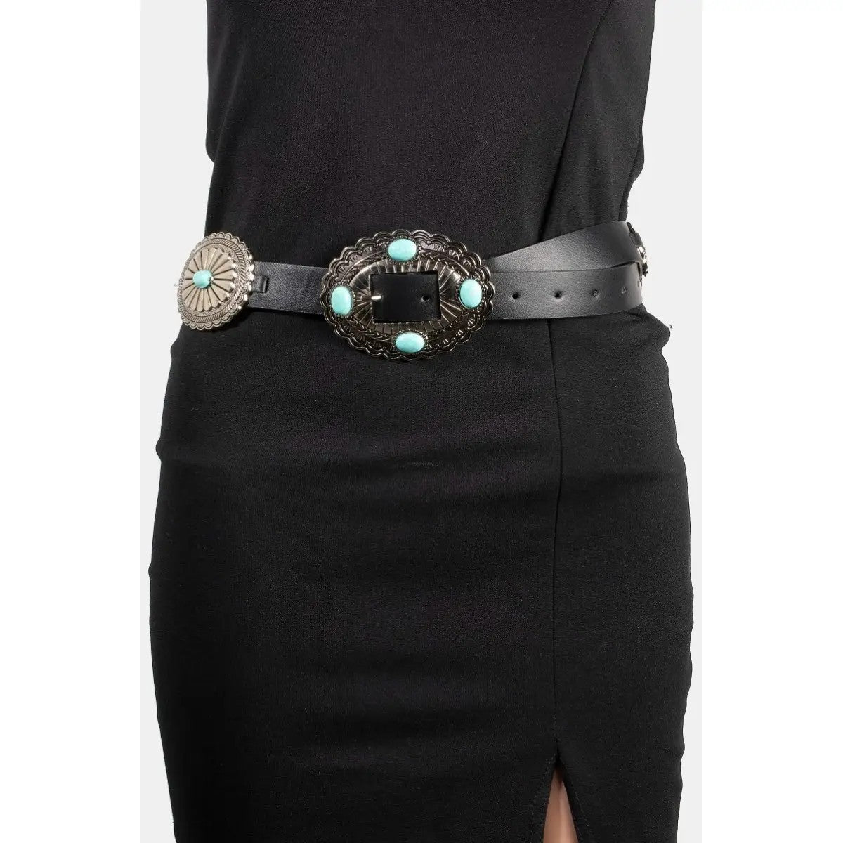 Western Concho Turquoise Belt FINAL SALE