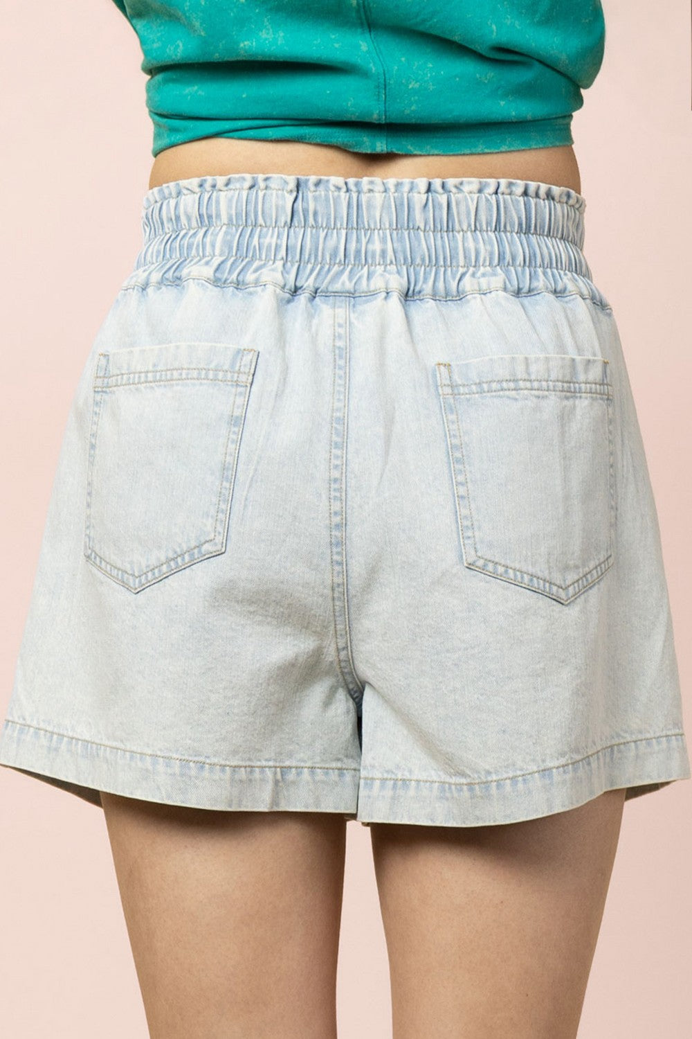 Veda Washed Chambray Shorts