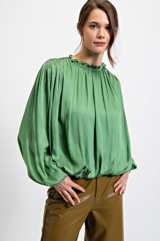 Verice Pleated Bubble Top