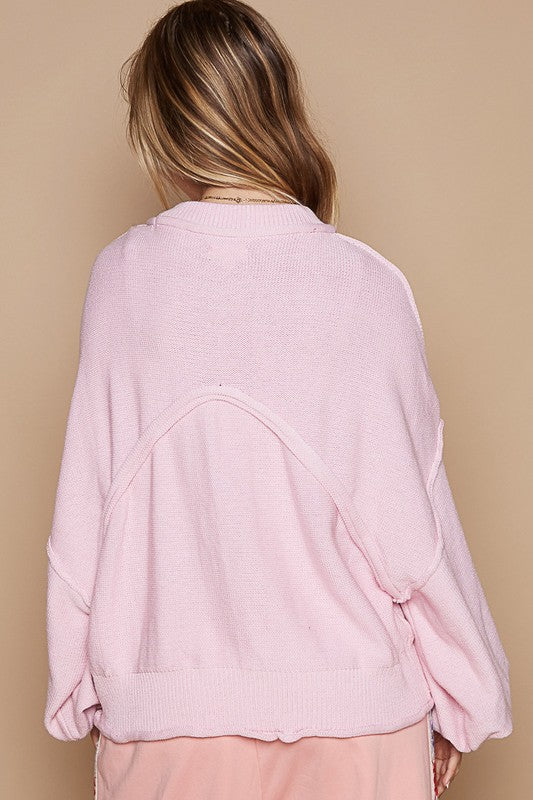 Yara Balloon Sleeve Pocket Sweater