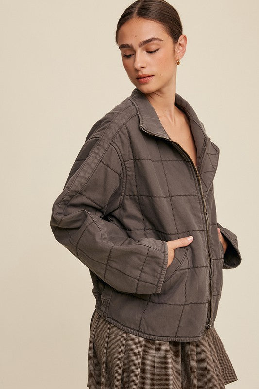 Adia Quilted Denim Jacket FINAL SALE