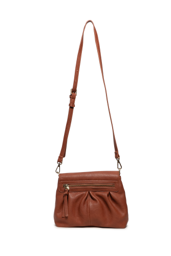 Adrienne Pleated Flap Crossbody