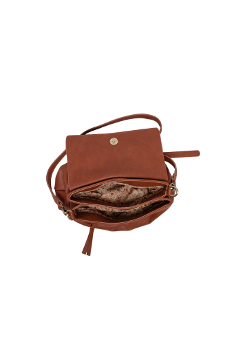 Adrienne Pleated Flap Crossbody