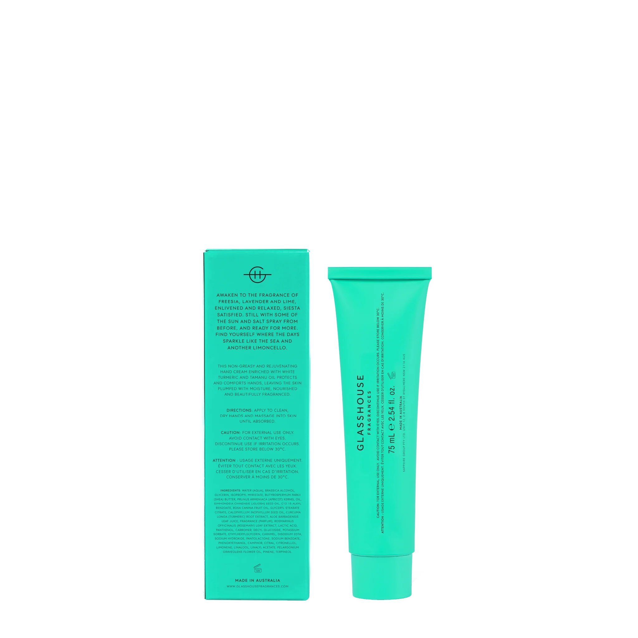 Glasshouse Hand Cream Lost in Amalfi