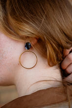 Amelia Earrings Midnight Marble
