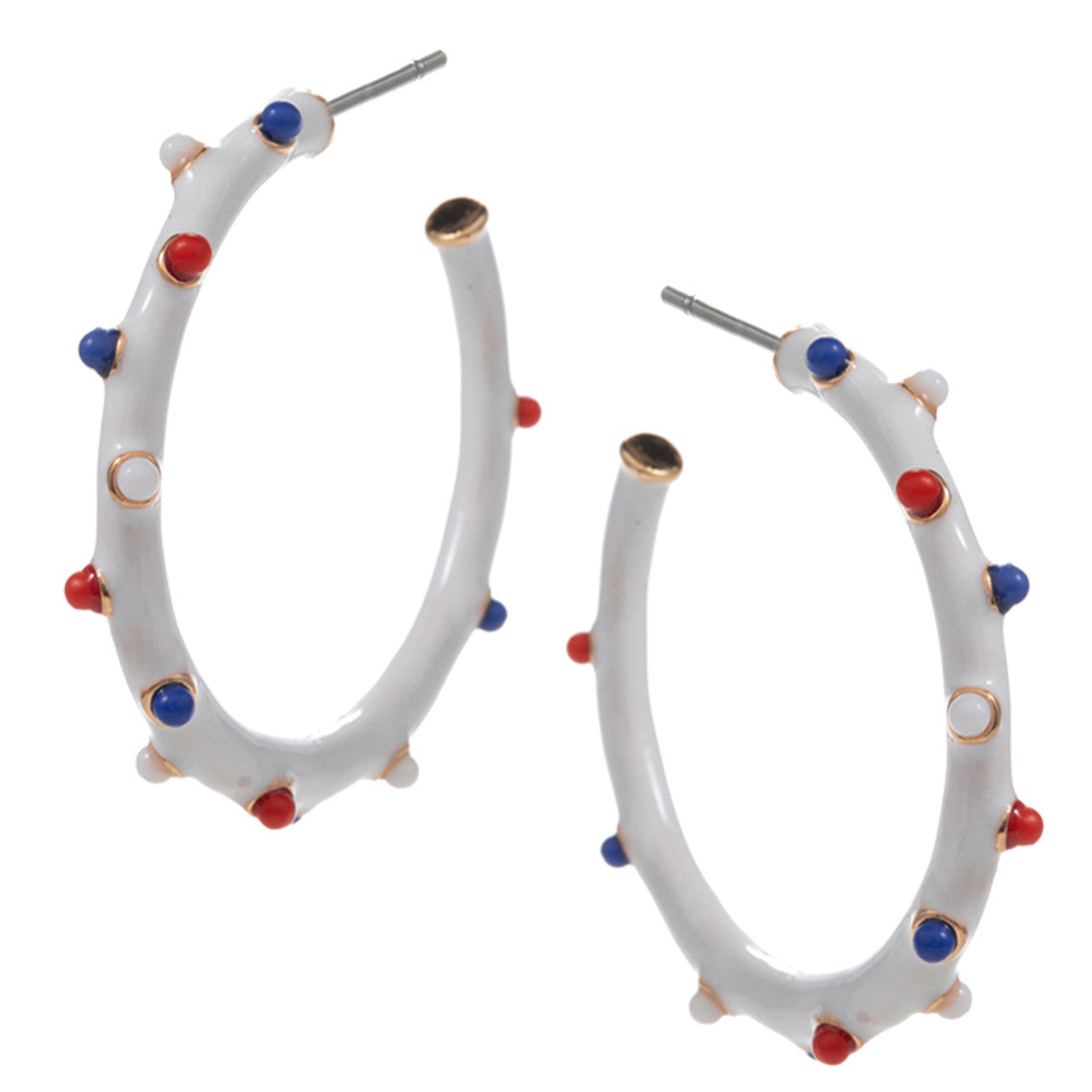 Americana Enamel Hoops