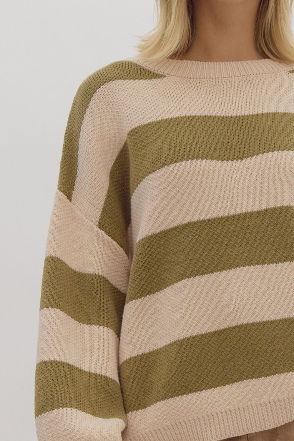 Annette Stripe Long Sleeve Sweater