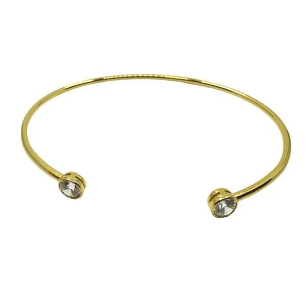 Thin Open CZ Bangle