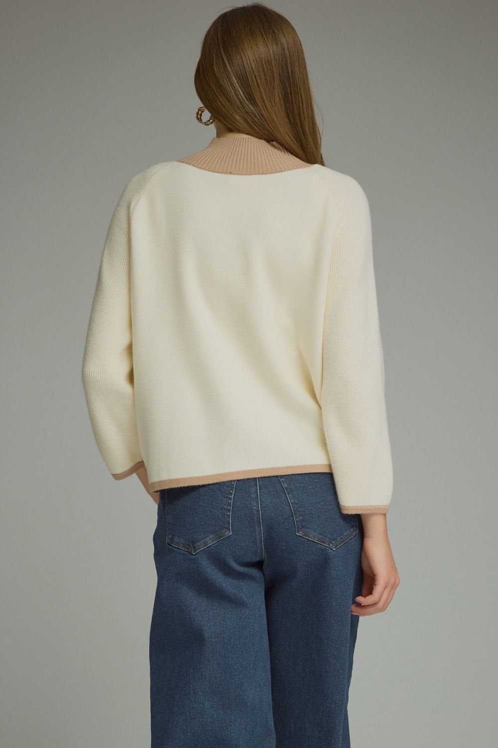 Barbara Contrast Trim Knit Jacket