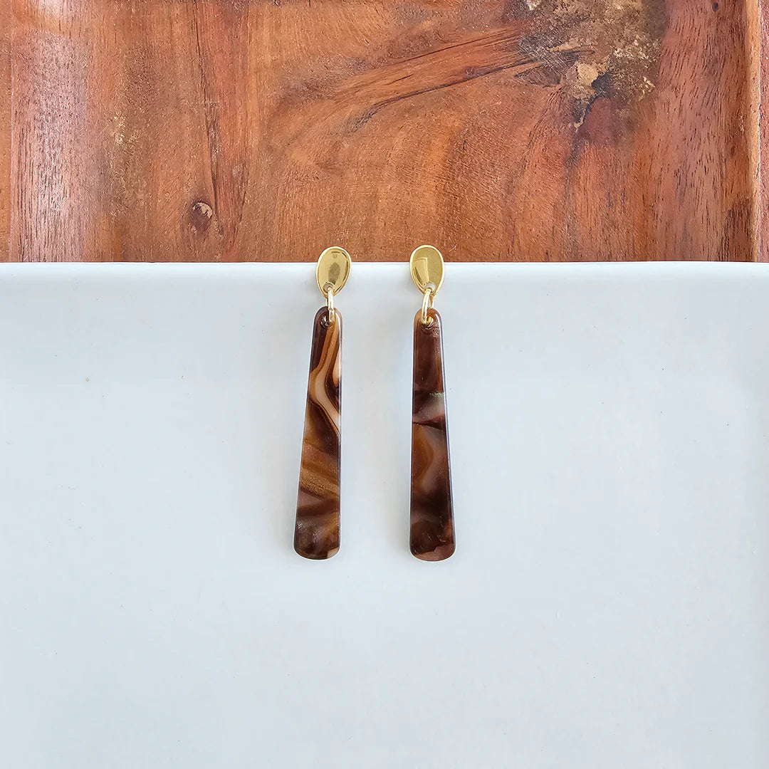 Blair Earrings Coffee Shimmer