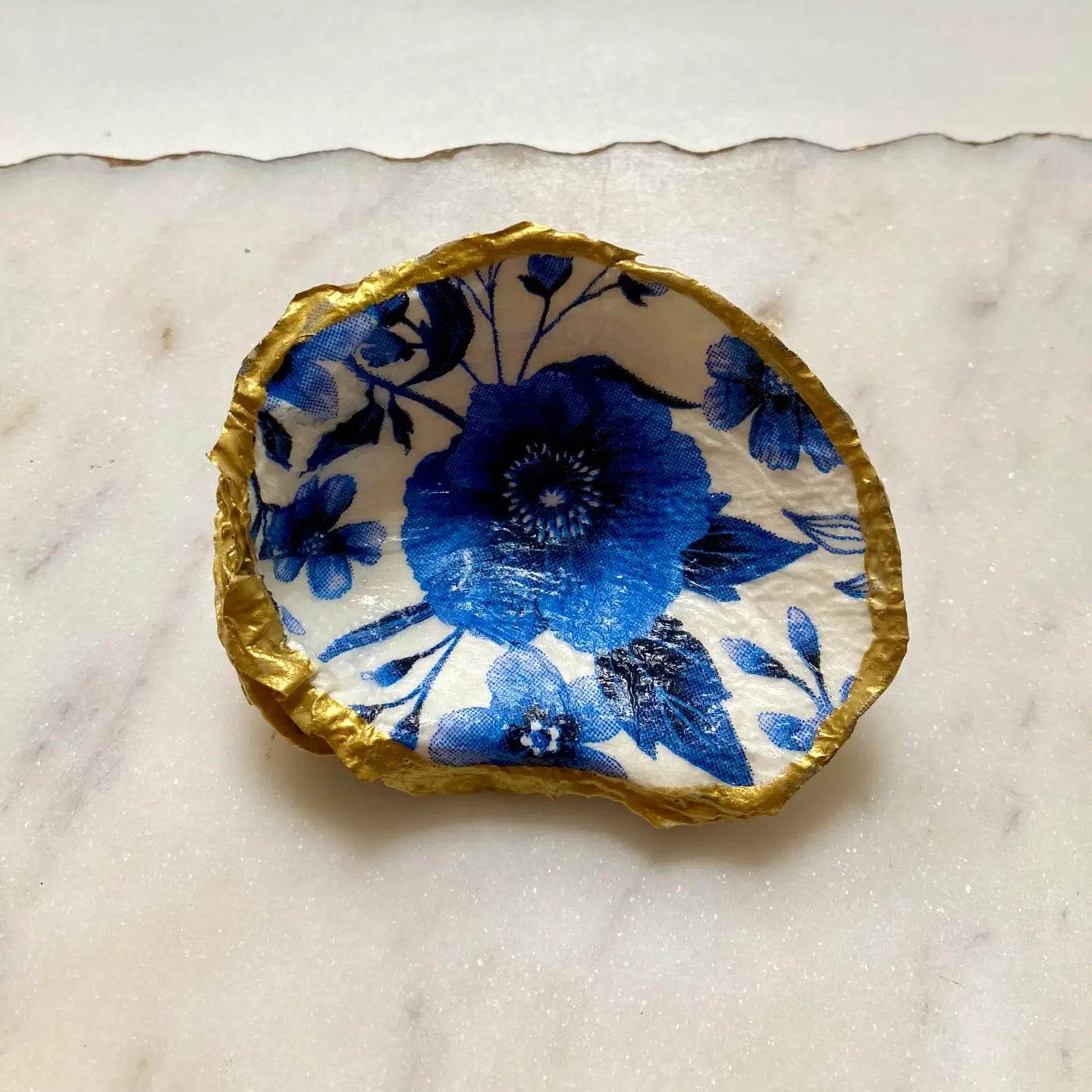Blue Oyster Jewelry Dish
