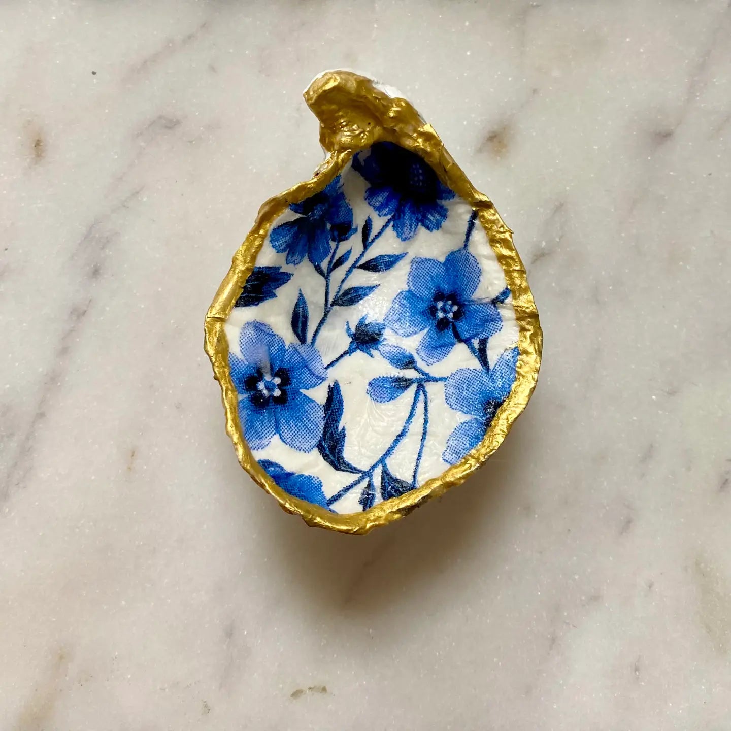 Blue Oyster Jewelry Dish