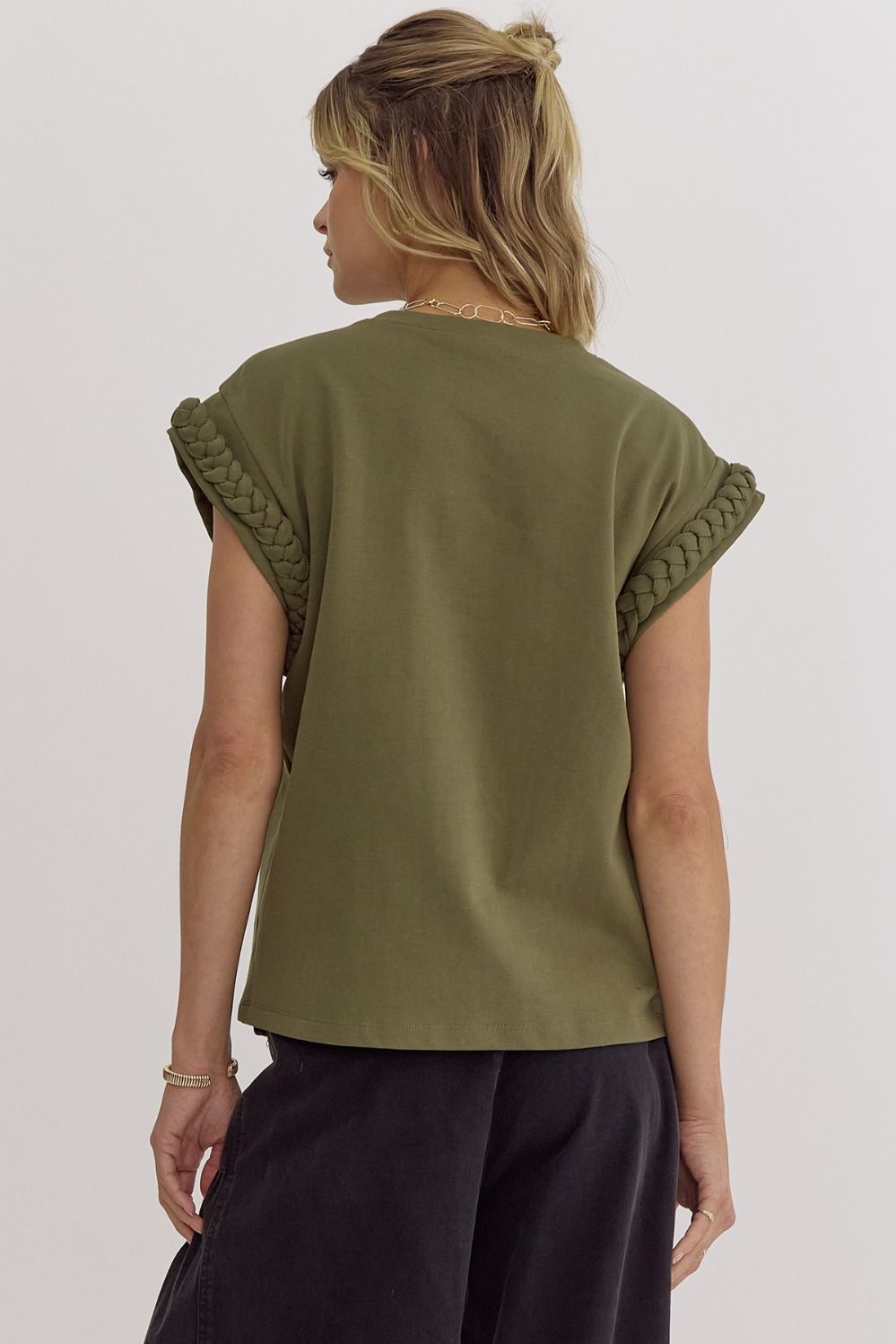 Brandi Braid Sleeve Top