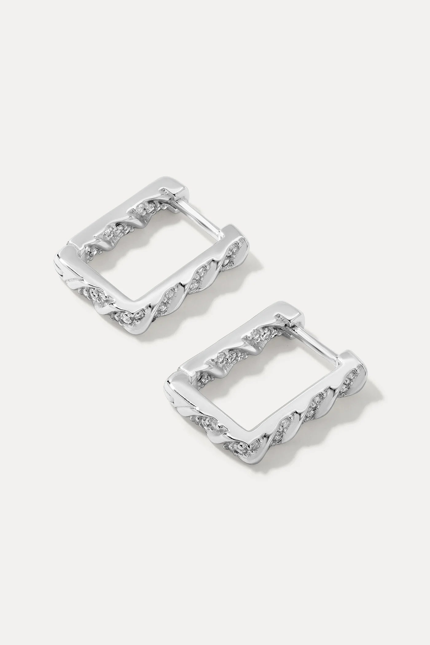 Brynn Huggie Earrings Silver